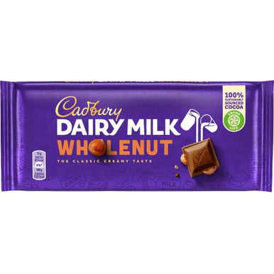 Cadbury Whole Nut Chocolate 16x120g