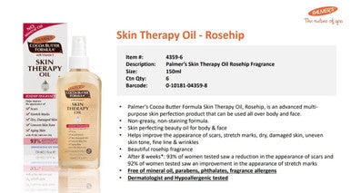 Palmers Cocoa Butter Therapy Oil Rosehip 6x150ml