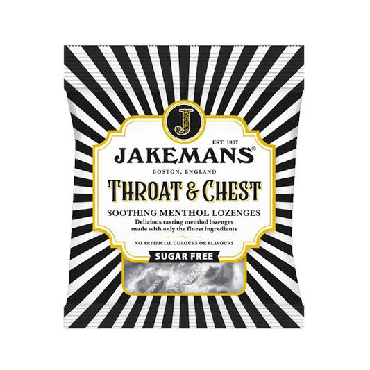 Jakemans Menthol Lozenges Throat & Chest 12x50g