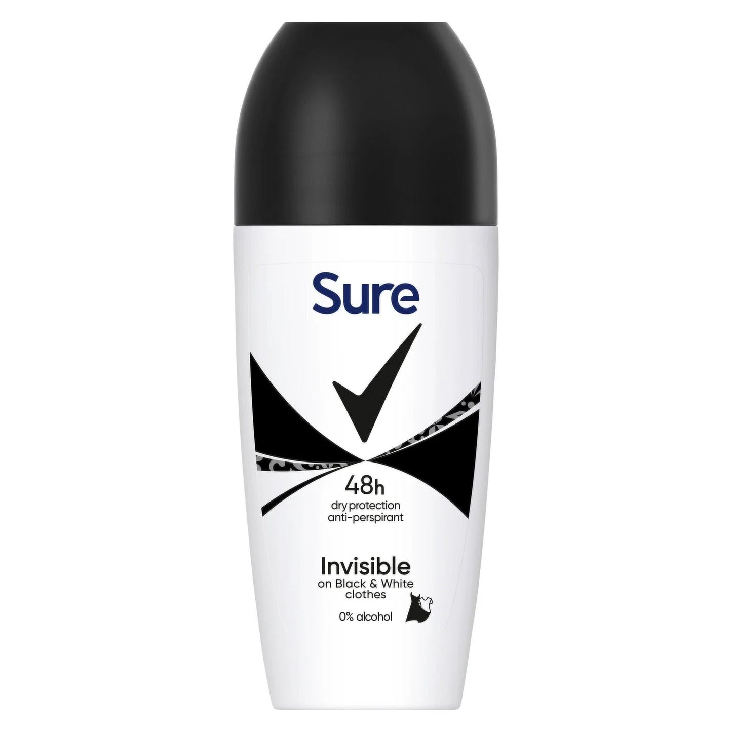 Sure Roll On Invisible Black & White 6x50ml