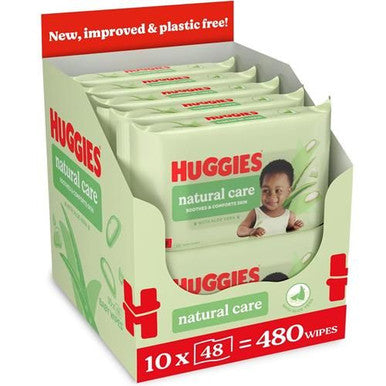 Huggies Baby Wipes Natural Care 10x48