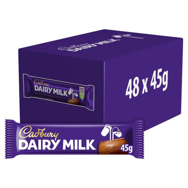 Cadbury Dairy Milk Chocolate Bar 48x45g