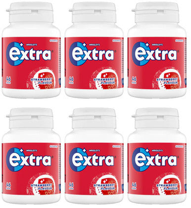 Extra Gum Pot Strawberry 6x46