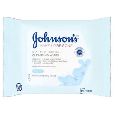 J&J Facial Wipes Moisturising  6x25s