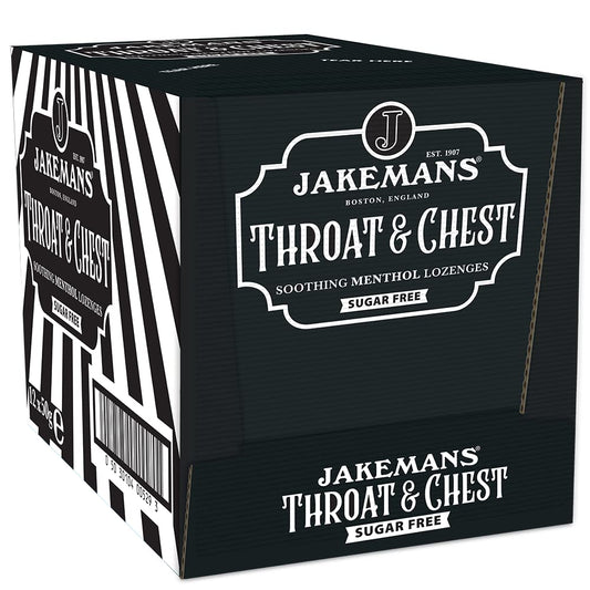 Jakemans Menthol Lozenges Throat & Chest 12x50g