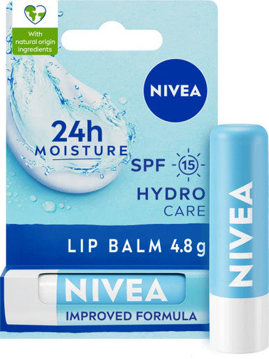 Nivea Lip Balm Hydro Care SPF15 12X5ml