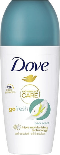 Dove Roll On Go Fre Pear & Aloe 6x50ml