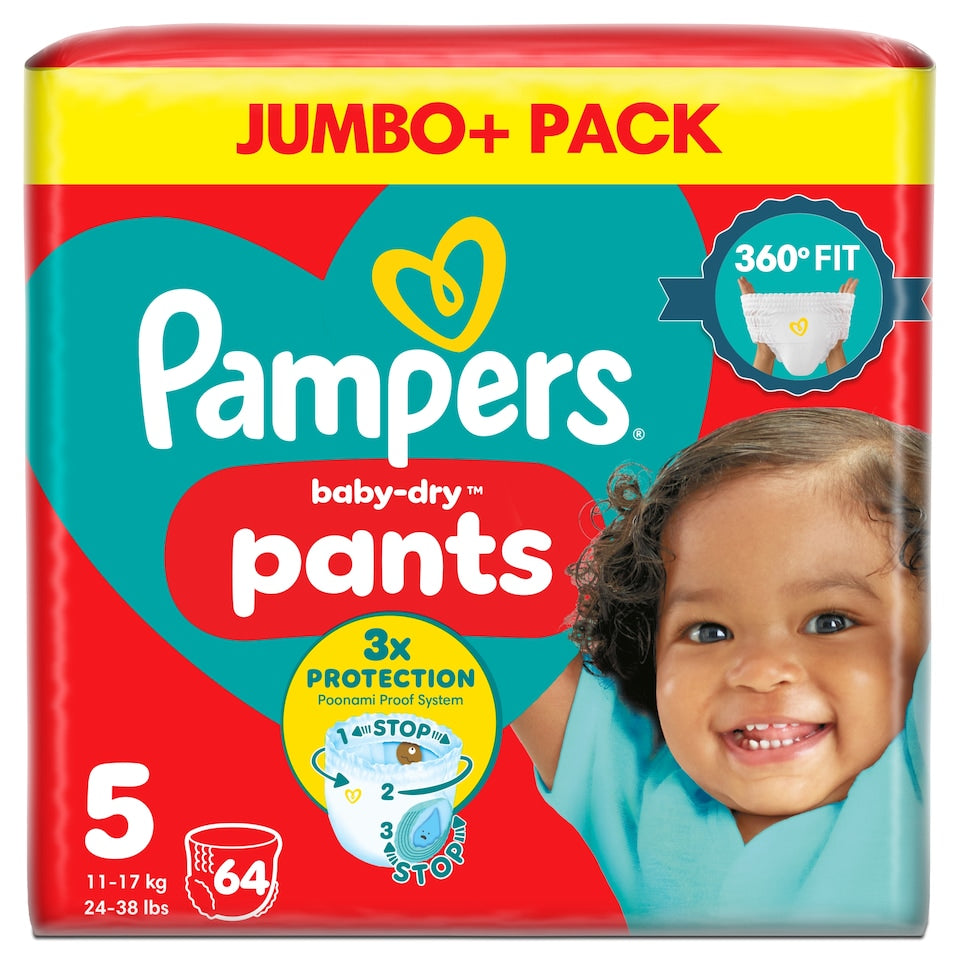 Pampers BD Size 5 Pants (64 Pack)