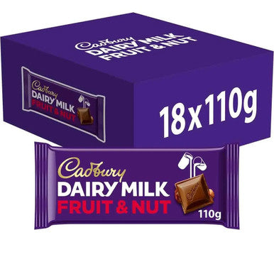 Cadbury Fruit & Nut Chocolate 18x110g