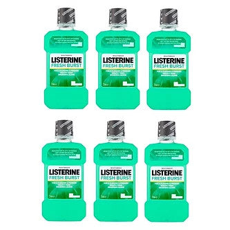 Listerine Mouthwash Fresh Burst 6x250ml