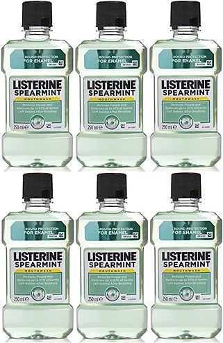 Listerine Mouthwash Spear Mint 6x250ml