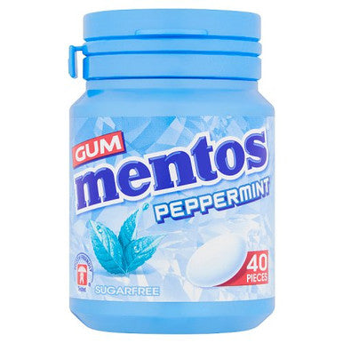 Mentos Gum Bottle Peppermint 6x56g