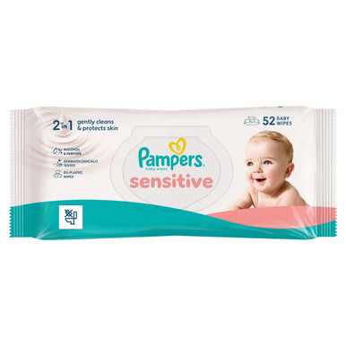 Pampers Baby Wipes Sensitive 12x52