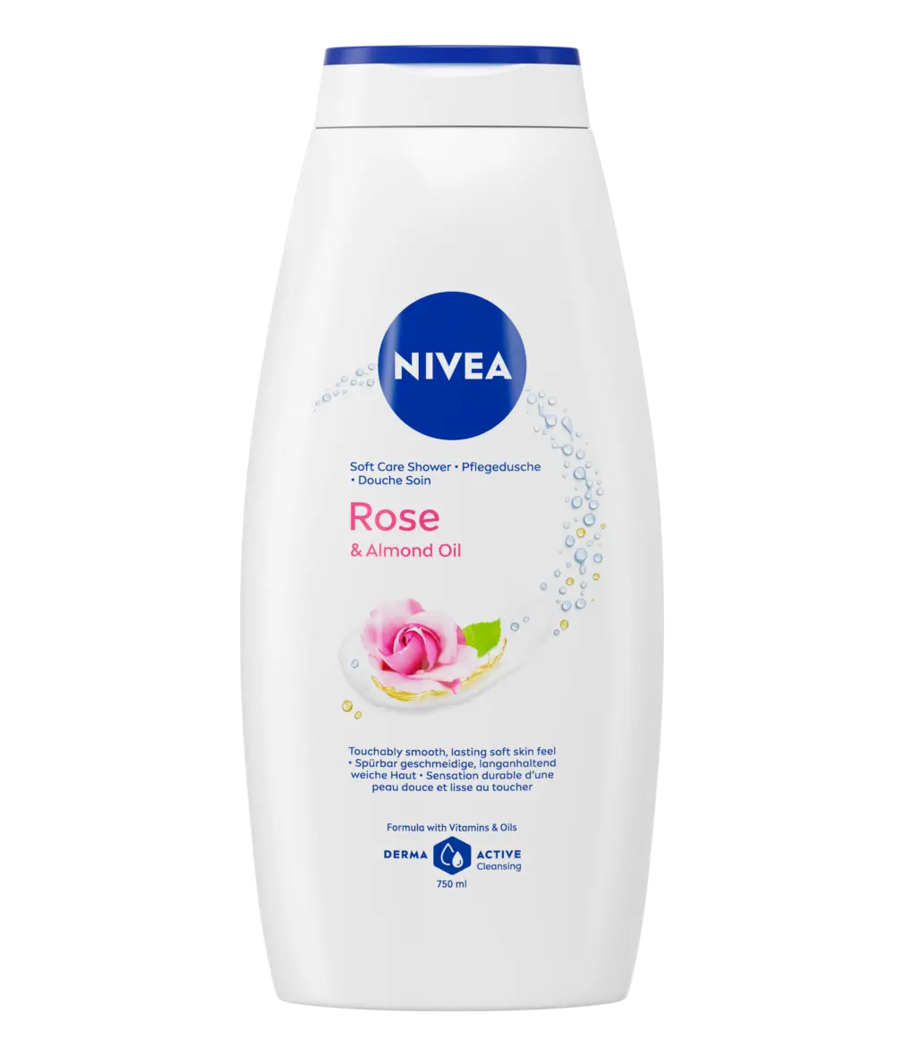 Nivea Shower Rose & Almond Oil 6x750ml