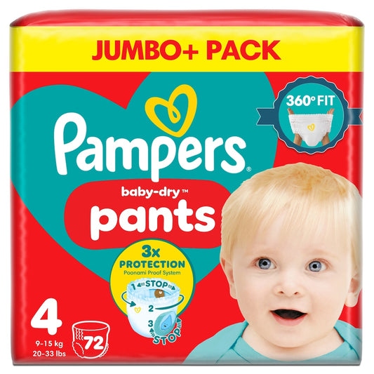 Pampers BD Size 4 Pants (72 Pack)