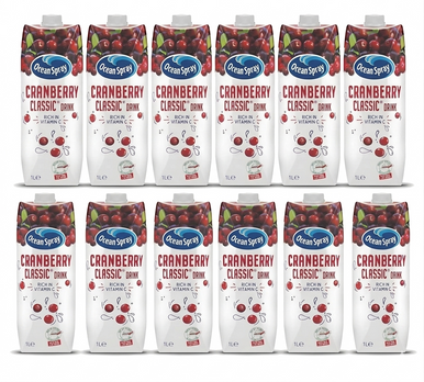 Oceanspray Cranberry Juice Classic 12x1L