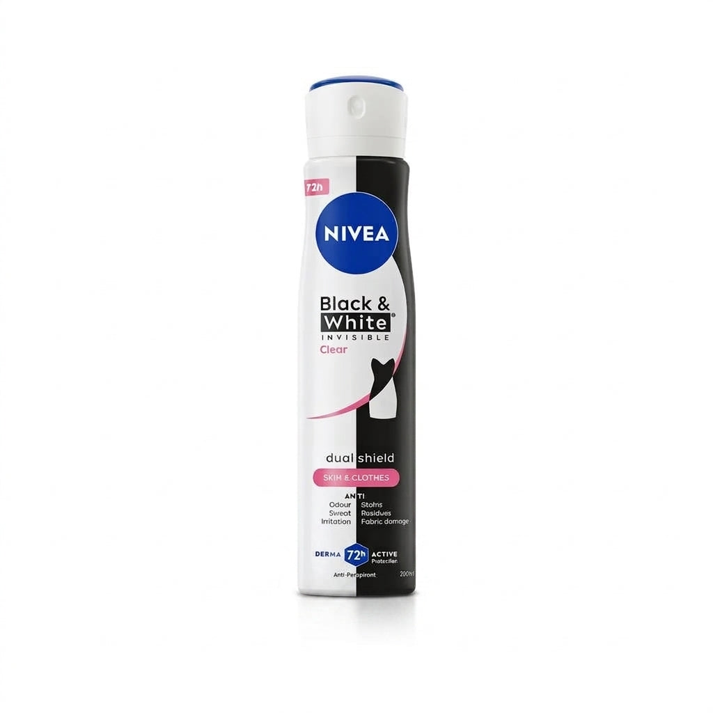 Nivea Women Deo Black & White Clear 6x250ml