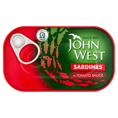 J-West Sardines in Tomato Sauce 12x120g