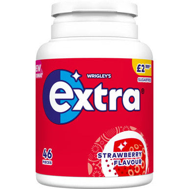 Extra Gum Pot Strawberry 6x46